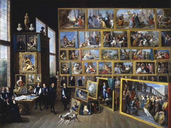    David Teniers Archduke Leopold William in his Gallery in Brussels-p Germany oil painting art